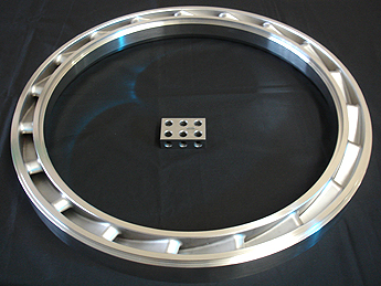 machining of 24 inch stator aerospace EDM parts